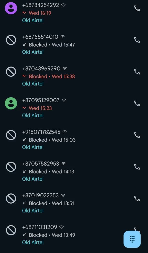 Numeriai telefone