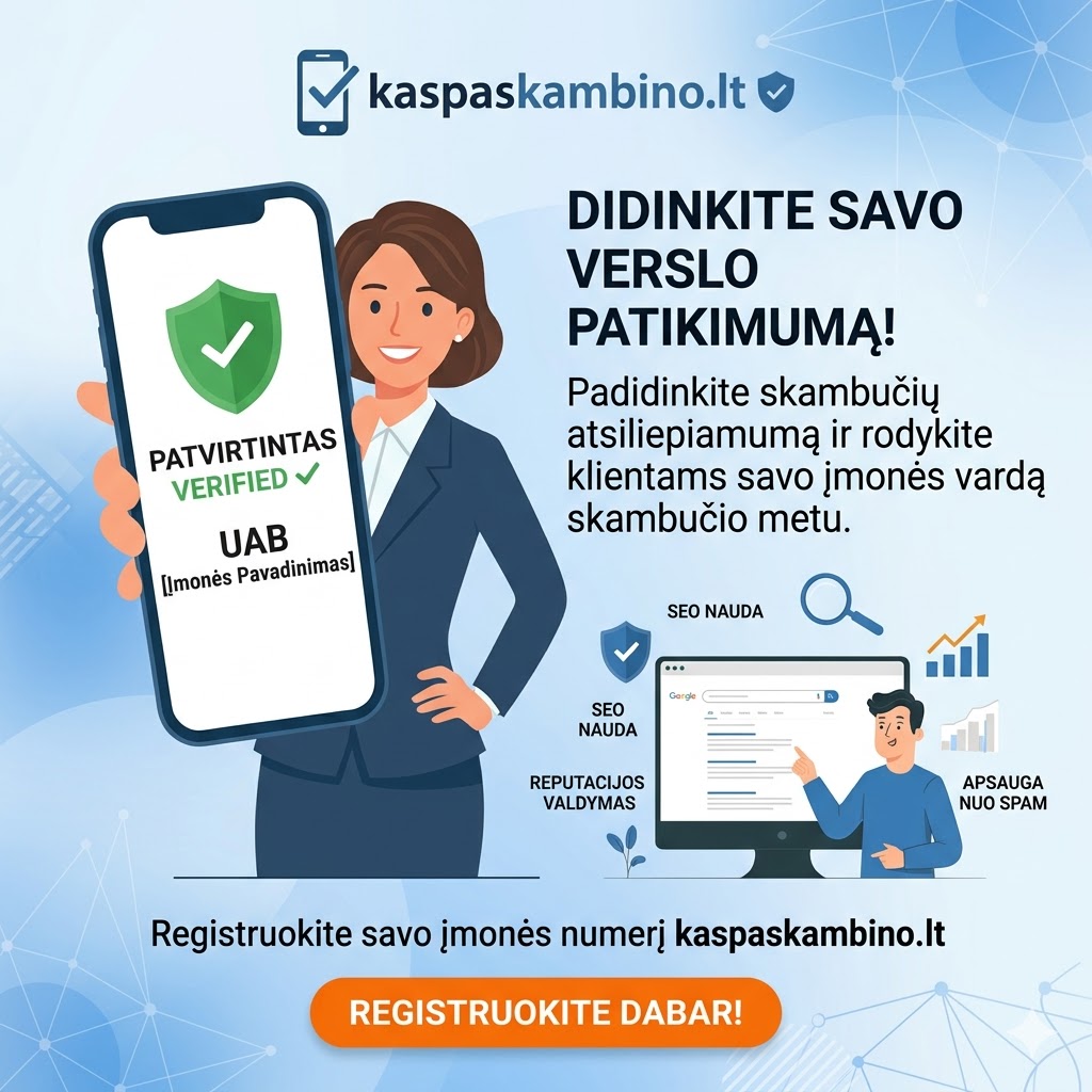 Imonių numerio registracija