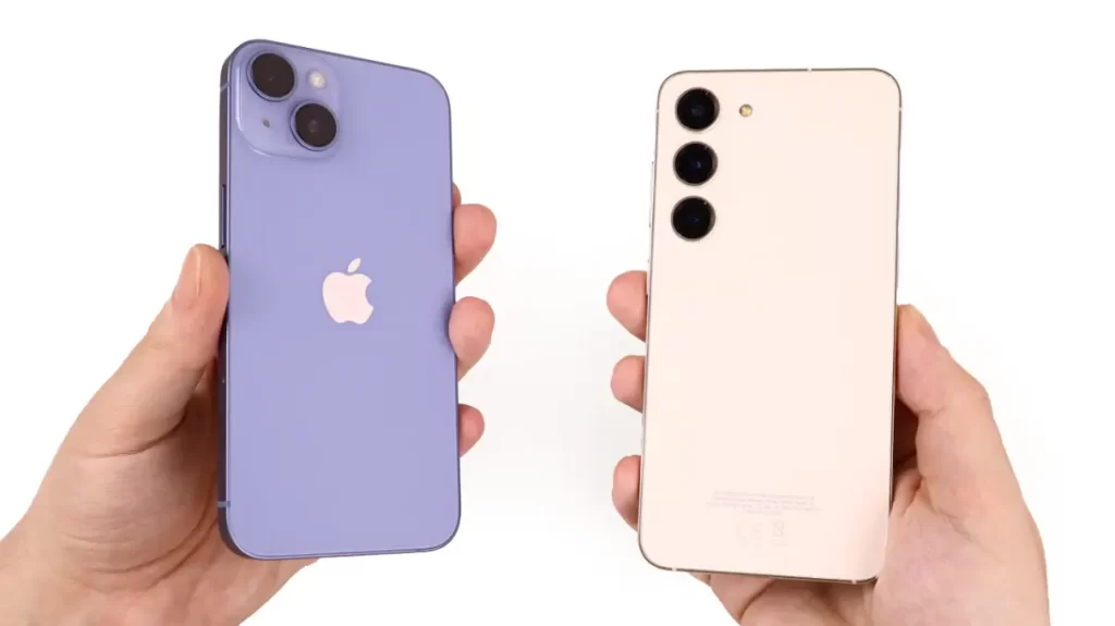 Samsung ar iphone